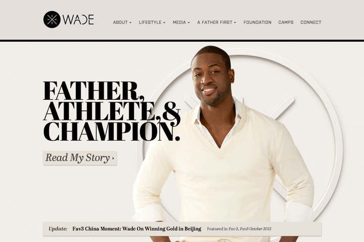 Dwyane Wade website preview